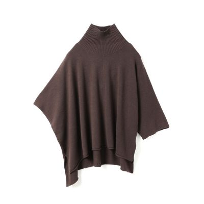 mizuiro ind (Women)/ミズイロインド mizuiro ind ポンチョライクプルオーバー ダークブラウン(45) トップス【三越伊勢丹/公式】