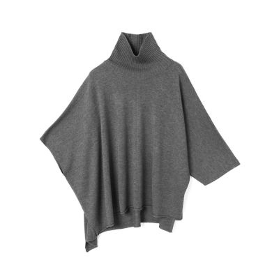 mizuiro ind (Women)/ミズイロインド mizuiro ind ポンチョライクプルオーバー グレー(91) トップス【三越伊勢丹/公式】