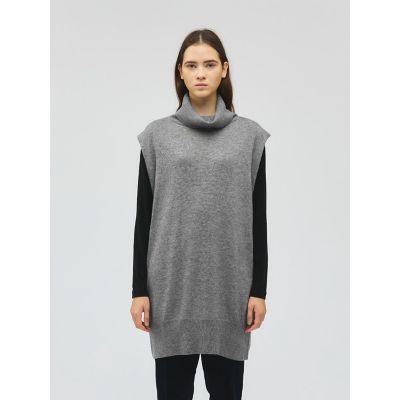 ＜mizuiro ind (Women)＞ｍｉｚｕｉｒｏ　ｉｎｄ　リブハイネックベスト