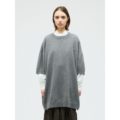 mizuiroind ミズイロインド ワイド クルーネック チュニック mizuiro ind クルーネックワイドチュニック | mizuiro ind