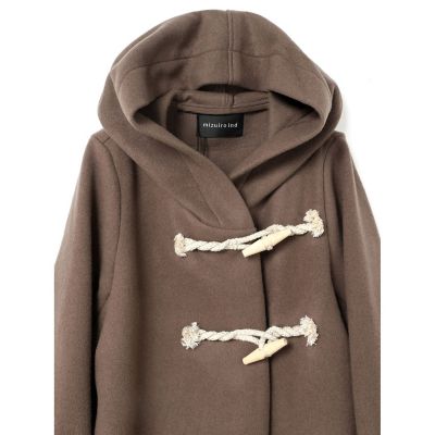 mizuiro ind Aラインフード付きコート | mizuiro ind