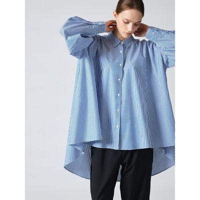 mizuiro ind ストライプワイドシャツ | mizuiro ind (Women 