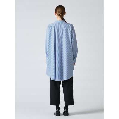 mizuiro ind ストライプワイドシャツ | mizuiro ind