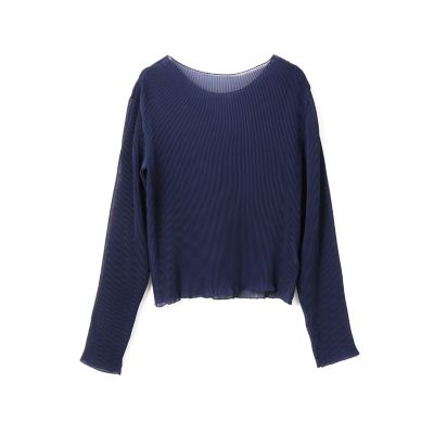 mizuiro ind｜プリーツスリーブ プルオーバー 2-230105-nk - Piu di