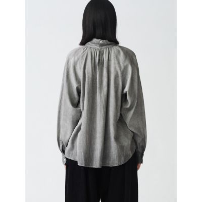 mizuiro ind ピグメントダイギャザーネックプル
