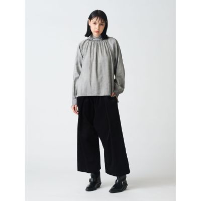 mizuiro ind ピグメントダイギャザーネックプル