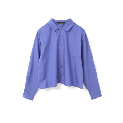 mizuiro ind ミズイロインド 24SS ノーカラーシャツ F ブルー mizui-1-230005_c.jpg