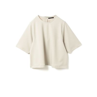 ｍｉｚｕｉｒｏ　ｉｎｄ　ジョーゼットハーフスリーブクルーネックプルオーバー