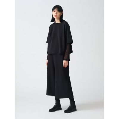 ｍｉｚｕｉｒｏ　ｉｎｄ　ジョーゼットハーフスリーブクルーネックプルオーバー