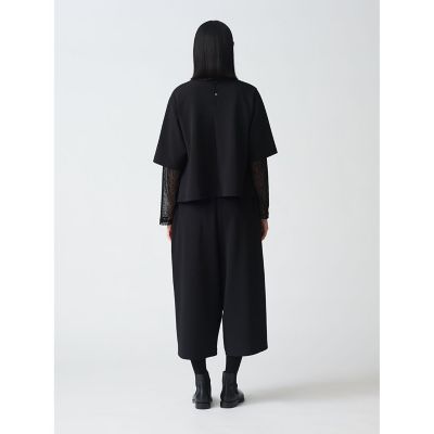 ｍｉｚｕｉｒｏ　ｉｎｄ　ジョーゼットハーフスリーブクルーネックプルオーバー