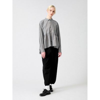 mizuiro ind ウエストギャザーシャツ | mizuiro ind (Women