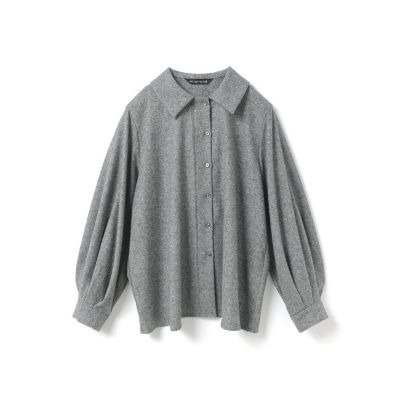 mizuiro ind (Women)/ミズイロインド mizuiro ind ウールブレンドバルーンスリーブチュニックシャツ ミックスA(96A) トップス【三越伊勢丹/公式】