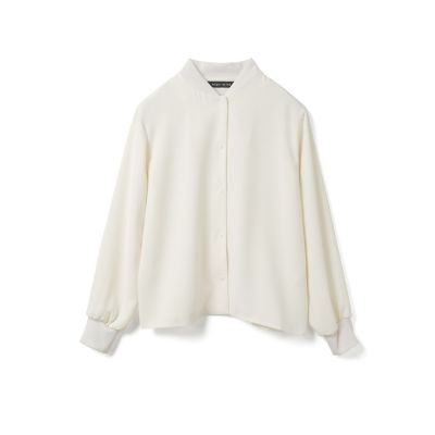 mizuiro ind (Women)/ミズイロインド mizuiro ind ブルゾンライクシャツ オフホワイト(11) トップス【三越伊勢丹/公式】