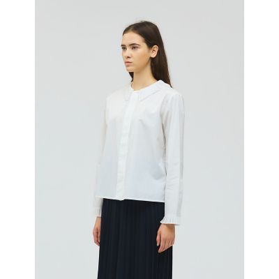 mizuiro ind プリーツカラーシャツ | mizuiro ind (Women