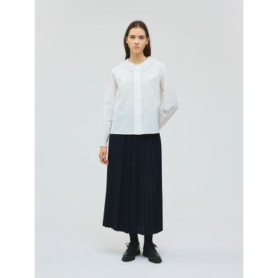 mizuiro ind プリーツカラーシャツ | mizuiro ind (Women