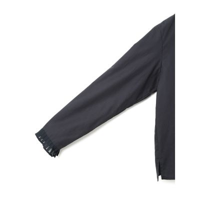 専用品ですmizuiro ind ミズイロインド　プリーツカラーシャツ ブラック ミズイロインド mizuiro ind mizuiro ind プリーツカラーシャツ