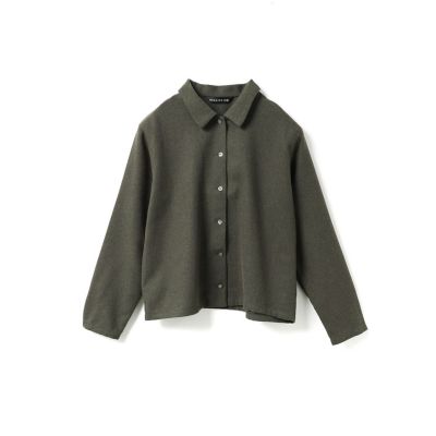 mizuiro ind ウールブレンドベーシックシャツ | mizuiro ind