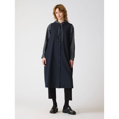 mizuiroind ミズイロインド コクーン ワンピース 起毛 ノースリーブ mizuiro ind (ミズイロインド) コクーンノースリーブワンピース