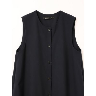 mizuiro ind T／R ノースリーブ コクーン ワンピース