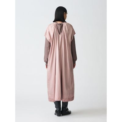 mizuiro ind ピグメントダイギャザーネックワンピース