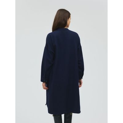 mizuiro ind スタンドカラーシャツワンピース | mizuiro ind