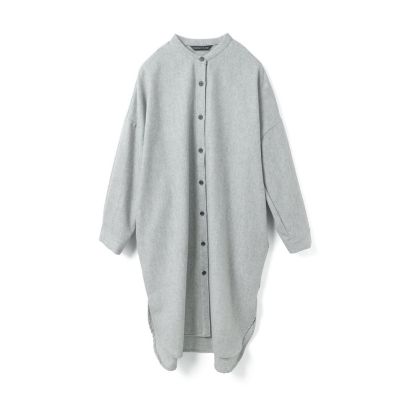 mizuiro ind (Women)/ミズイロインド mizuiro ind スタンドカラーシャツワンピース ライトグレー(90) ワンピース・ドレス【三越伊勢丹/公式】