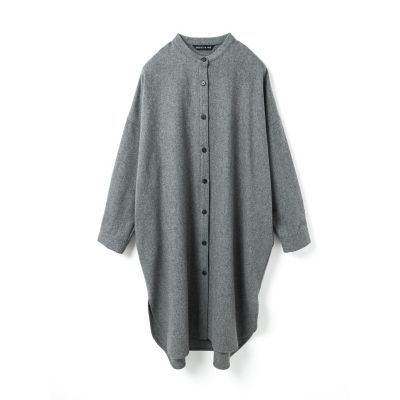 mizuiro ind (Women)/ミズイロインド mizuiro ind スタンドカラーシャツワンピース グレー(91) ワンピース・ドレス【三越伊勢丹/公式】