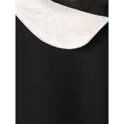 mizuiro ind 衿付きサテンコクーンワンピース | mizuiro ind