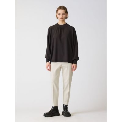 ＜mizuiro ind (Women)＞ｍｉｚｕｉｒｏ　ｉｎｄ　センタープレスパンツ