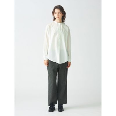 ＜mizuiro ind (Women)＞ｍｉｚｕｉｒｏ　ｉｎｄ　ウールブレンドストレートパンツ