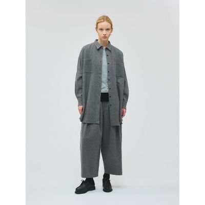 ＜mizuiro ind (Women)＞ｍｉｚｕｉｒｏ　ｉｎｄ　タックワイドパンツ