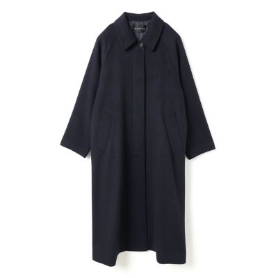 美品 HERNO カシゴラ混 バルマカーンコート オフホワイト 裏地シルク XL mizuiro ind ウール混バルマカーンコート | mizuiro ind