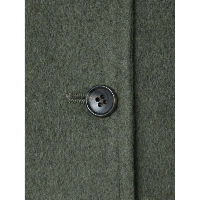 mizuiroind ⿻ ギャザー ワイドコート ウール混 ナチュラル mizuiro ind ウールブレンドワイドコート | mizuiro ind