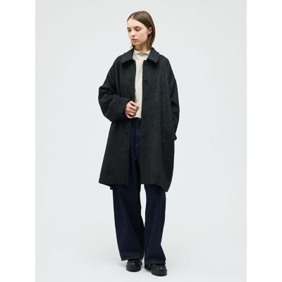 【新品未使用】mizuiro ind クルーネックワイドコート mizuiro ind クルーネックワイドコート | mizuiro ind