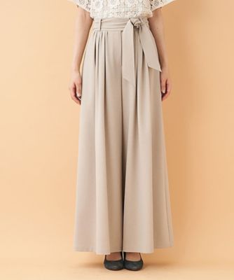 ＜Leilian (Women)＞リボンベルトフレアパンツ