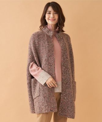 ＜Leilian (Women)＞ネップ入りニットマント