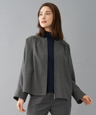 【セットアップ対応商品】ノーカラージャケット