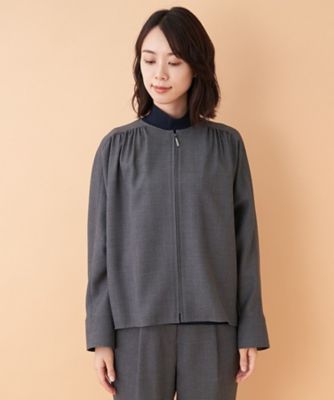 【セットアップ対応商品】ノーカラージャケット
