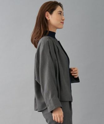 【セットアップ対応商品】ノーカラージャケット