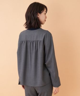 【セットアップ対応商品】ノーカラージャケット