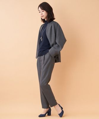 【セットアップ対応商品】ノーカラージャケット