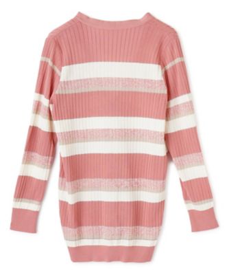 6万円☆ROCHAS☆ボーダーカーディガン☆大きいサイズ13☆フリル☆レリアン 6万円☆ROCHAS☆ボーダーカーディガン☆大きいサイズ13☆フリル
