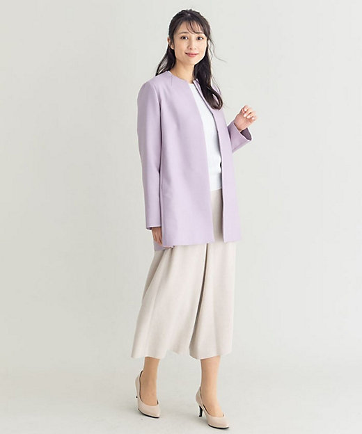 ノーカラーコート【ROCHAS Premiere】 | Leilian ノーカラーコート【ROCHAS Premiere】 | Leilian