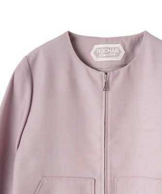 ノーカラージャケット【ROCHAS Premiere