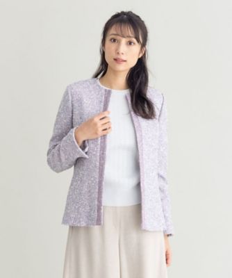 ＜Leilian (Women)＞ノーカラージャケット【セレモニー】