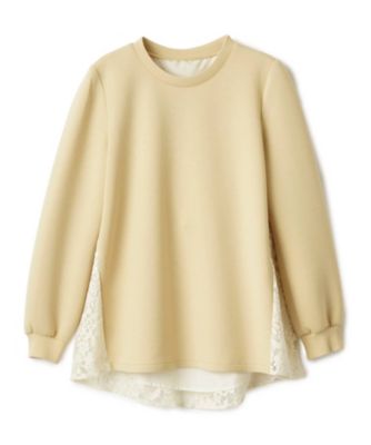 ＜Leilian (Women)＞バックレース切替えプルオーバー