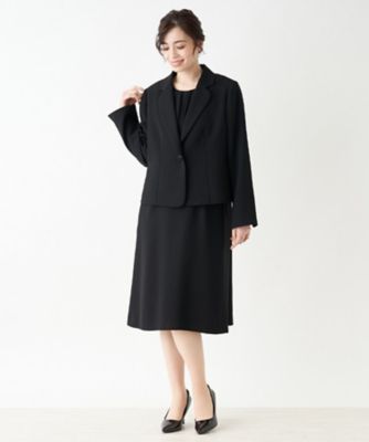 ＜Leilian (Women)＞【ブラックフォーマル】３ＷＡＹスーツ　テーラード＆ノーカラージャケット＆ワンピース