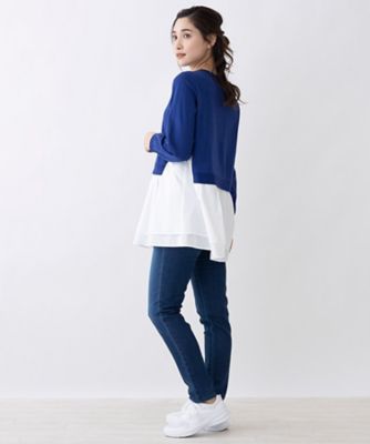 レビュー高評価アイテム特集｜ファッション通販 重ね着風異素材トップス【MUSE BY ROCHAS トップス