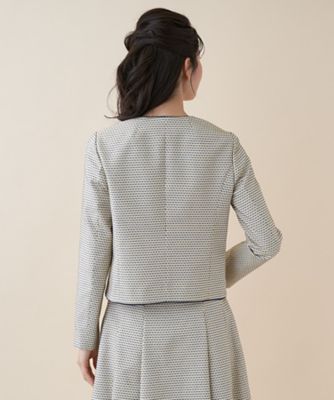 【セットアップ対応商品】パイピング総柄ジャケット