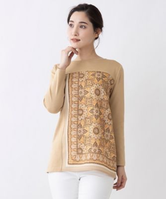 ＜Leilian (Women)＞切替えハイゲージニットプルオーバー